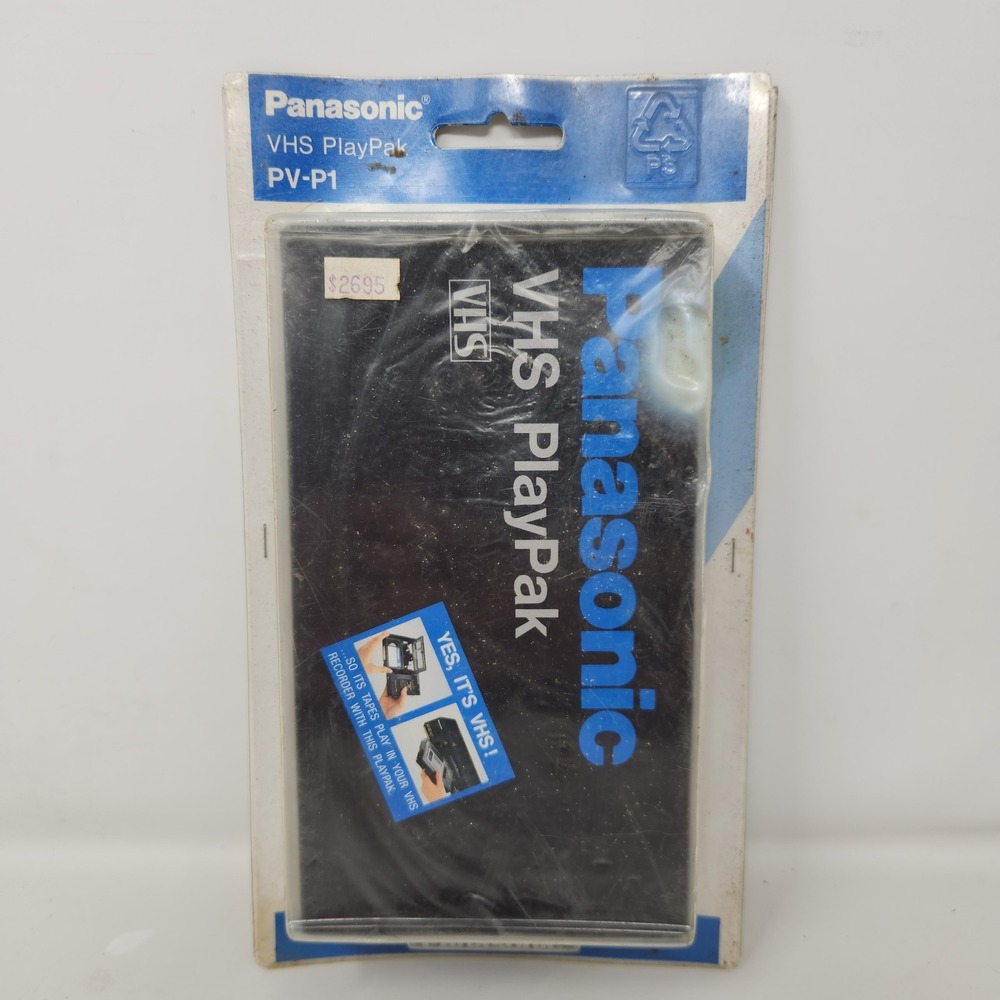 Panasonic VHS PlayPak PV-P1 VHS-C to VHS Cassette Adapter New Vintage Japan